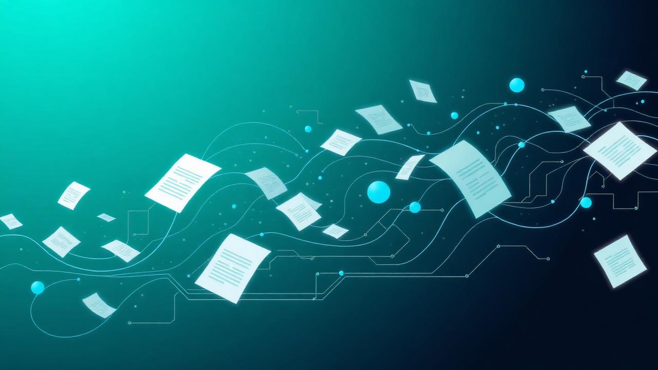 Documents converting into structured data, representing back-office AI automation
